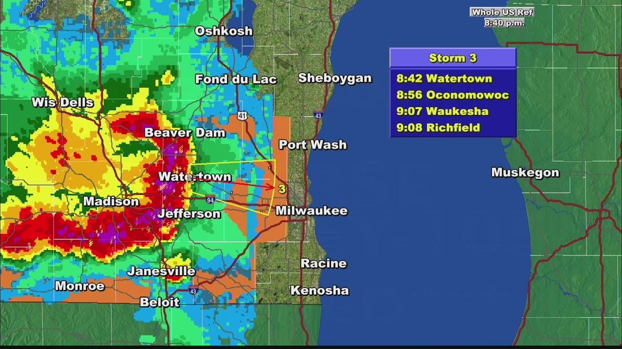 Severe T-Storm Warnings, Watches In Effect For Most Of SE Wisconsin