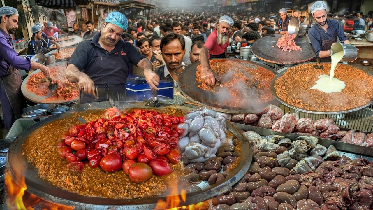 ULTIMATE PAKISTANI STREET FOOD 😱 | BEST NON-VEG STREET FOOD COMPILATION