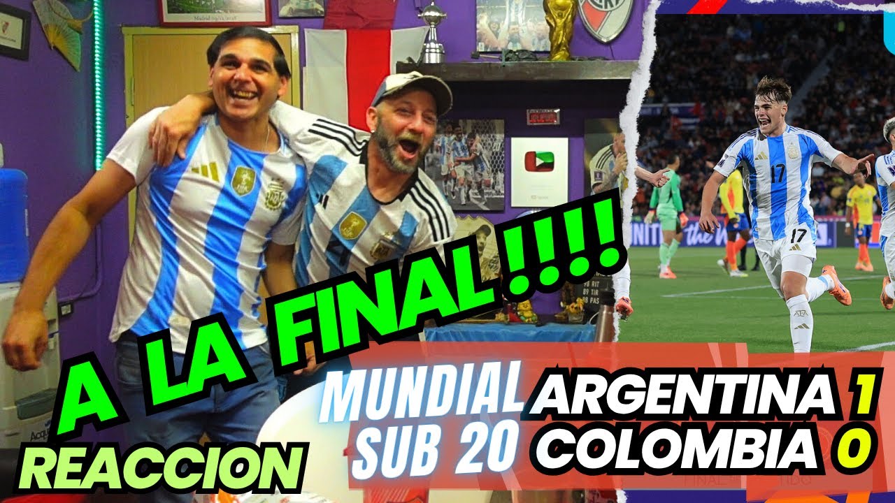 A LA FINAL !!! ARGENTINA 1 vs COLOMBIA 0 - Reacciones de Hinchas ARGENTINOS - MUNDIAL SUB 20