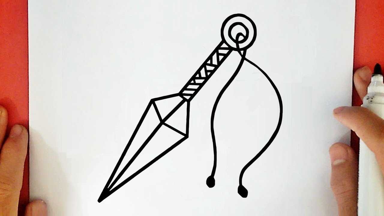 HOW TO DRAW A KUNAI