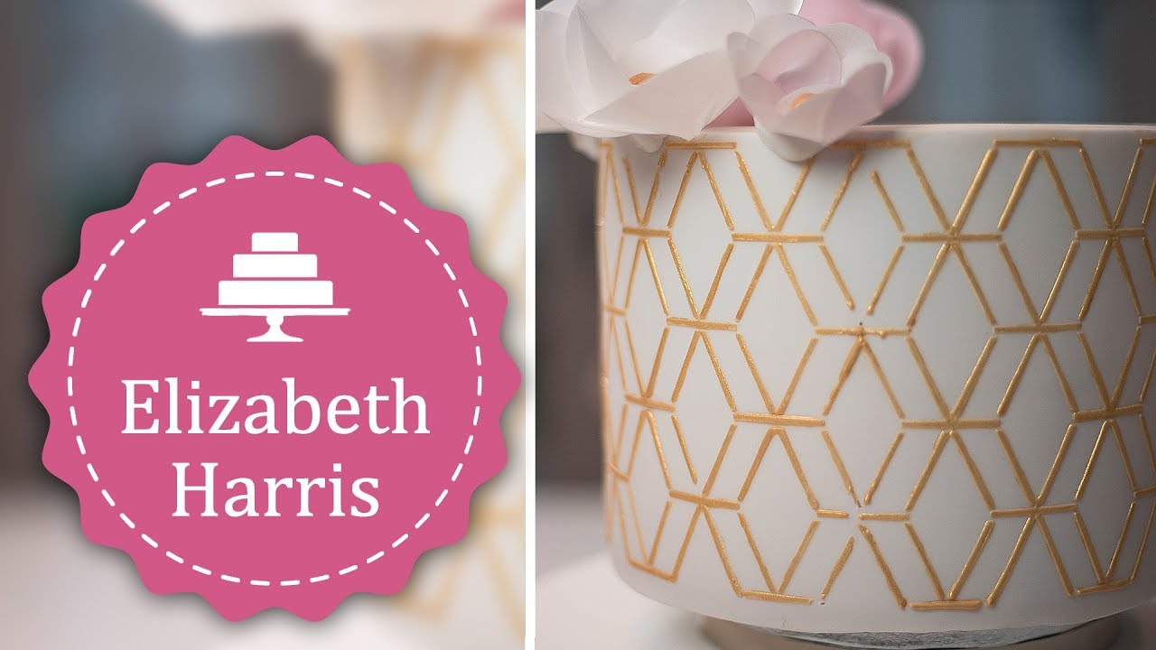 How to Stencil on a Cake | Cake Decorating Tutorial