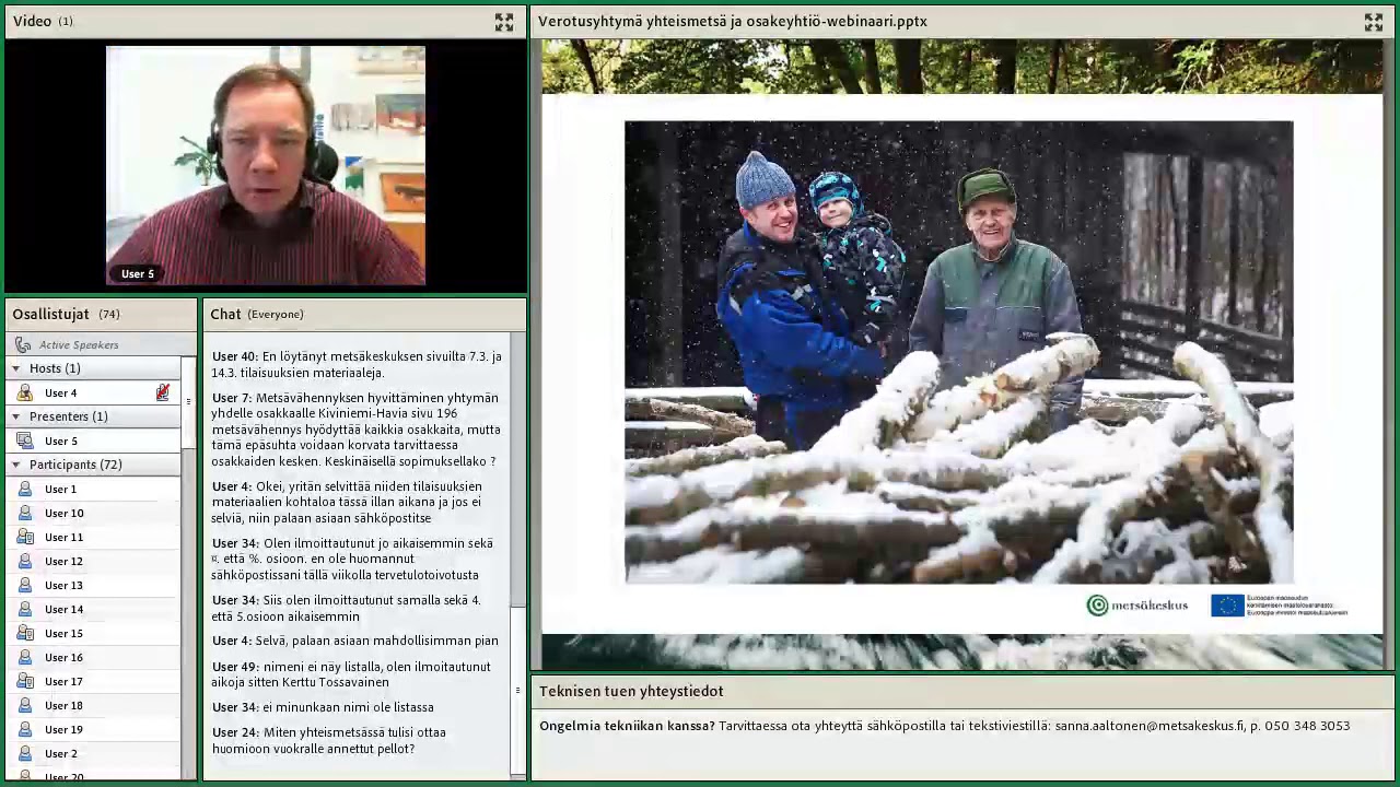 Verotusyhtymä, yhteismetsä ja osakeyhtiö omistusmuotona, 28.3.2019