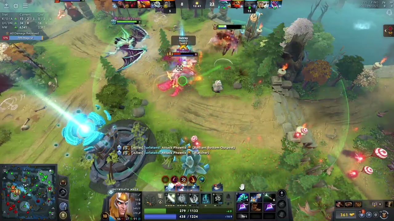 11k MMR Mid Skywrath mage ( Agressive Game )  #11kmmr #dota2 #skywrathmage  #fullgame #дота2 #скилл