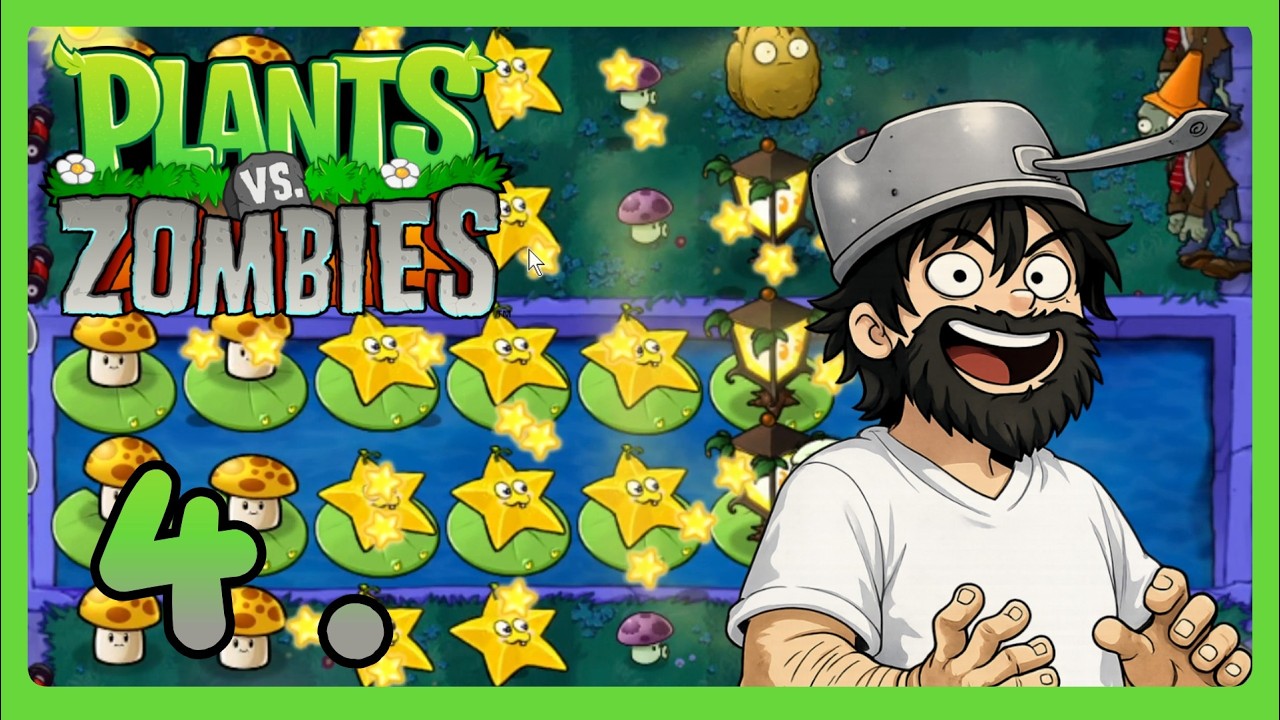 NO SE VE NADA CON ESTA OSCURIDAD - NIVEL 4 | PLANTAS VS ZOMBIES | GAMEPLAY #4