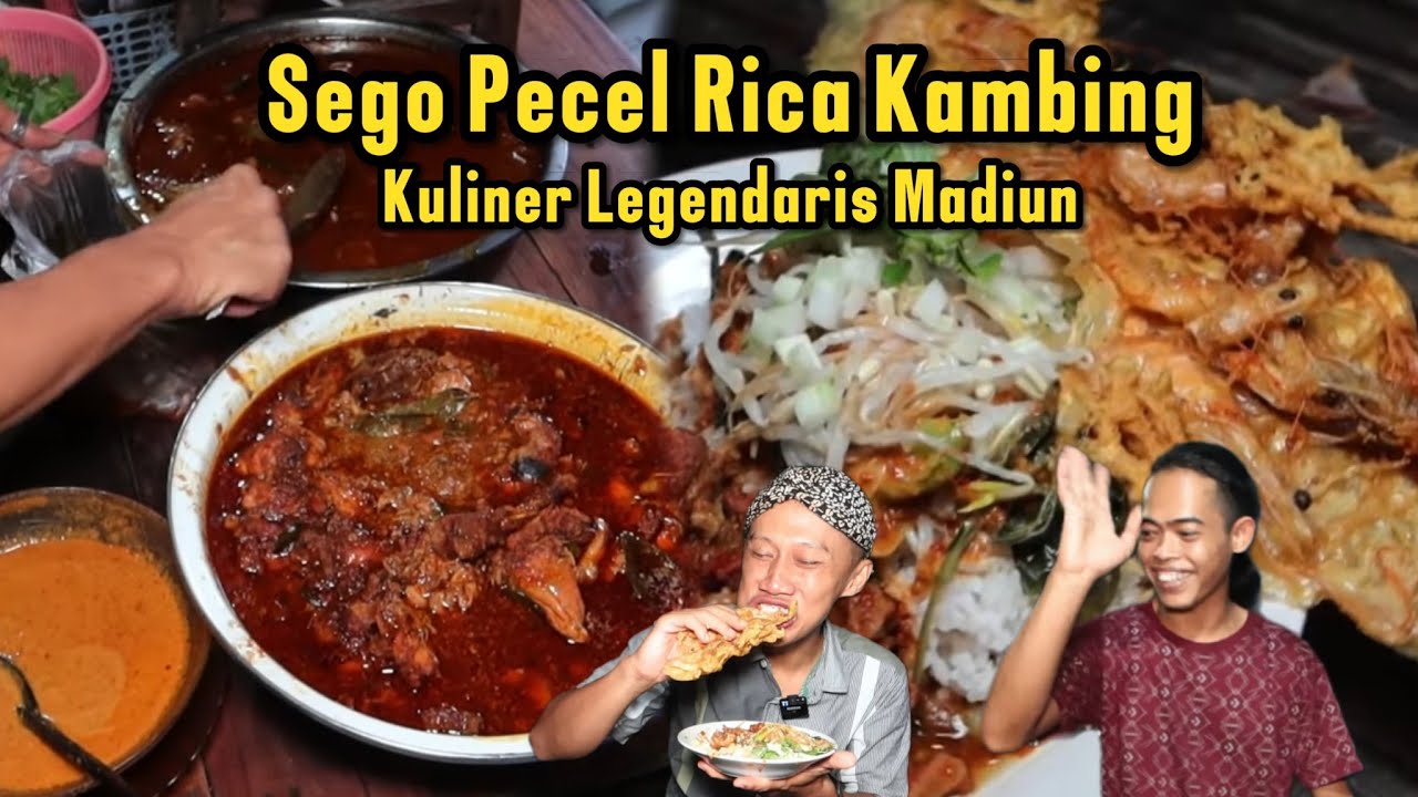Warung lima generasi spesial rica-rica Kambing peyek urang kali! Kuliner Madiun