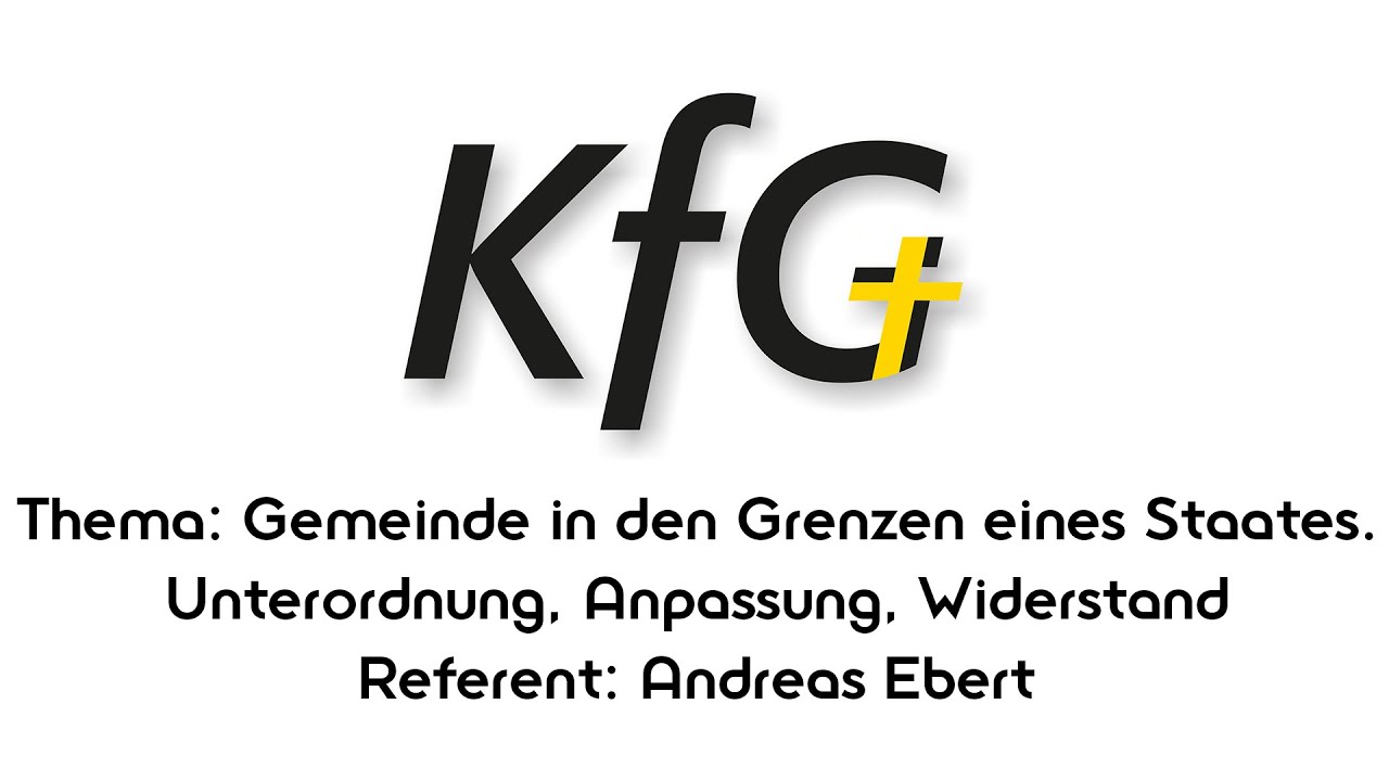 Vortrag 5: Staat und Obrigkeit: Wann sollen Christen gehorsam sein und wann nicht? | Andreas Ebert