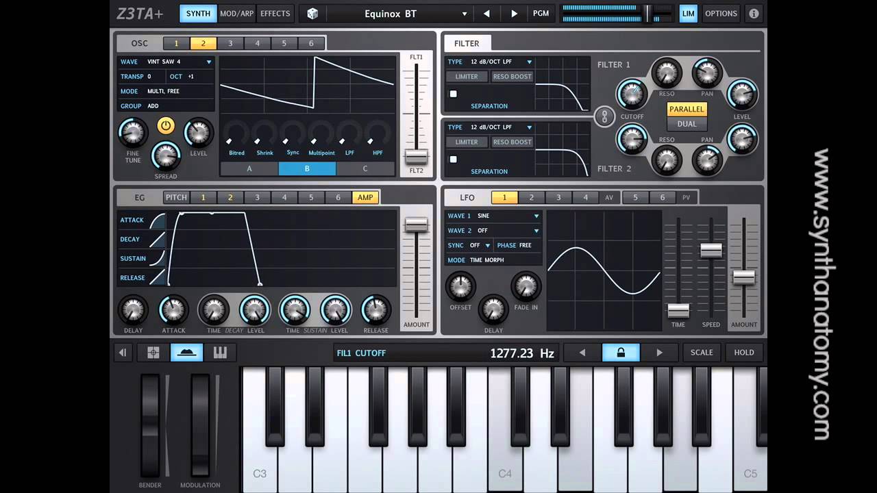 7 Minutes with an Ipad Synth - Cakewalk Z3TA+