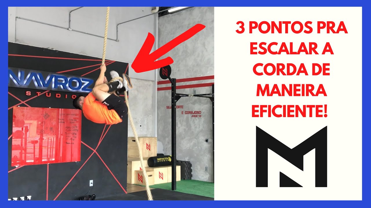 3 passos para uma SUBIDA DE CORDA mais EFICIENTE! (Faça e comprove) #ropeclimbing
