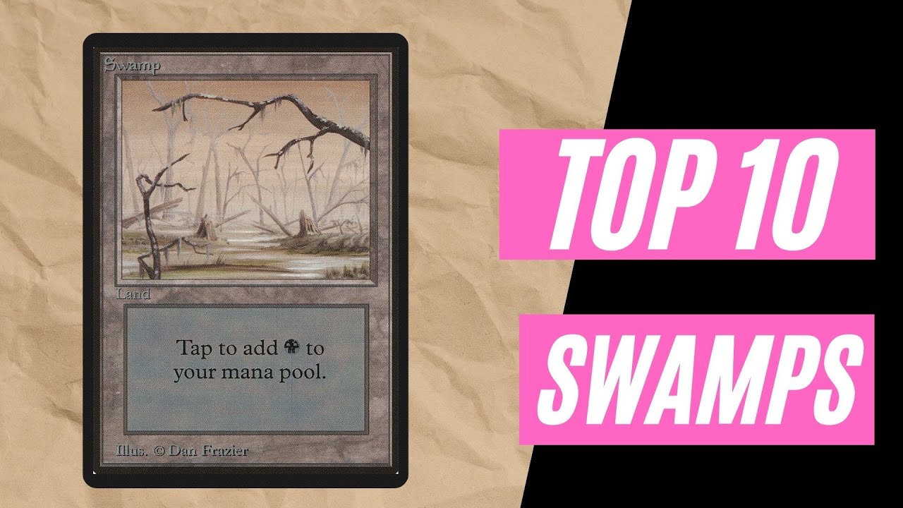 ТОП-10 БОЛОТ MTG: блестящие, лучшие иллюстрации. Базовые земли Magic the Gathering для вашей колоды!