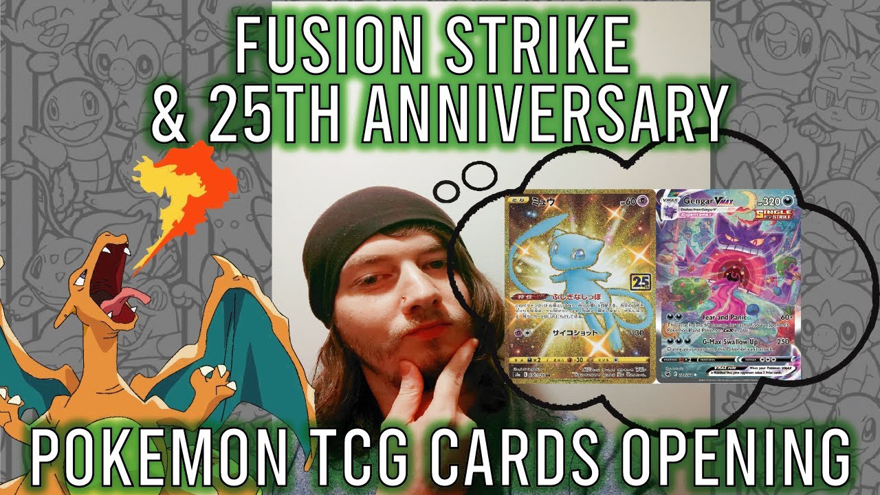Opening Pokemon Cards Fusion Strike & 25th Anniversary Booster Packs