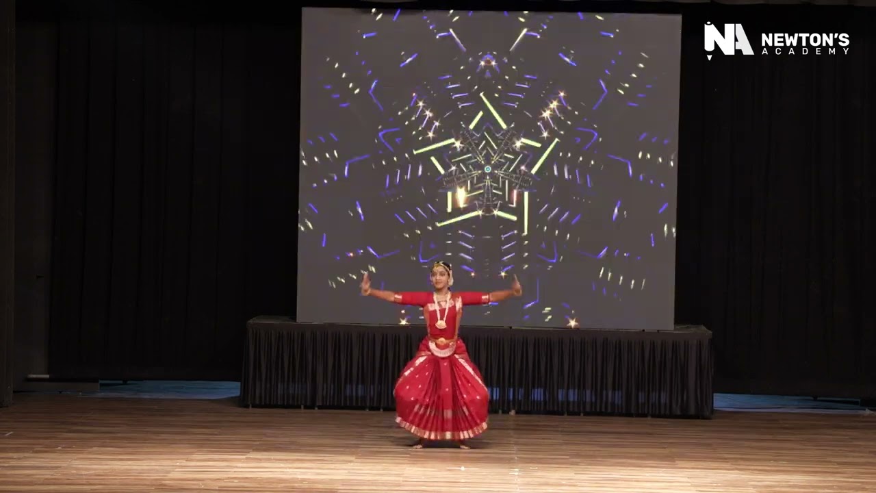 Bharatanatyam dance by 9th Girl | Newton's Academy | Annual Day | Aaghaz 2025
