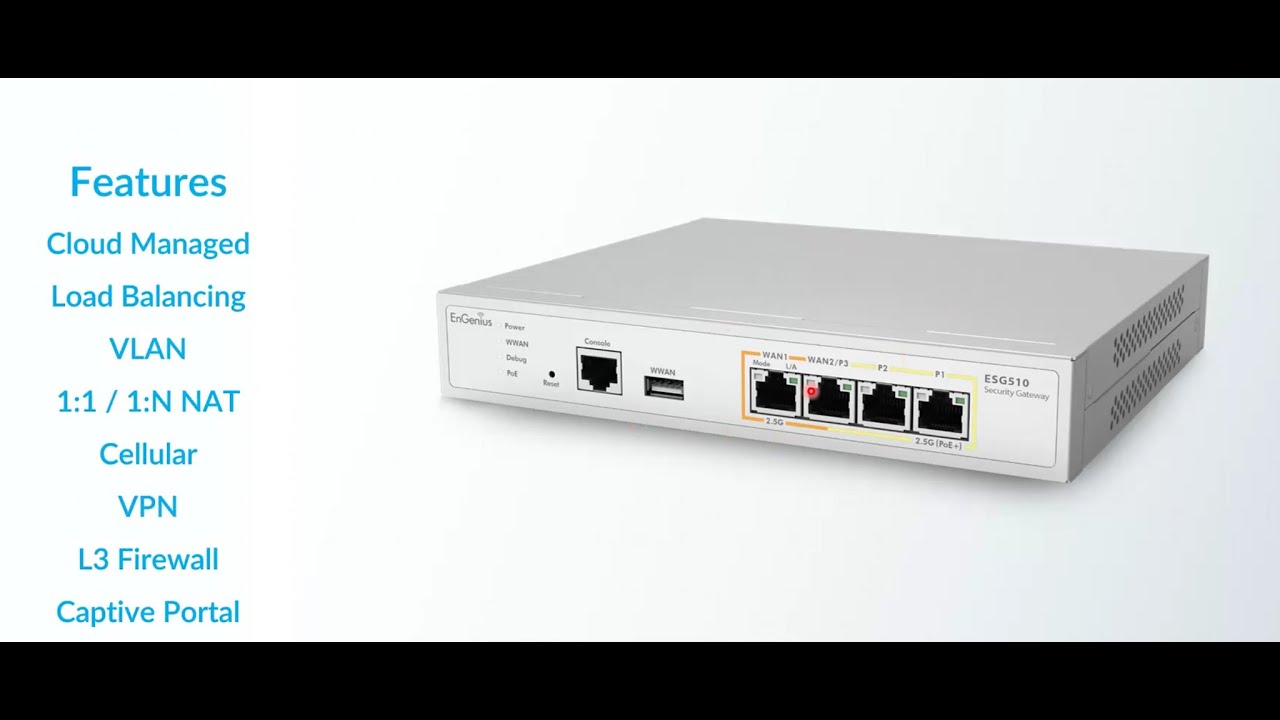 EnGenius Security Firewall / VPN / Gateway ESG510 Introduction (english)