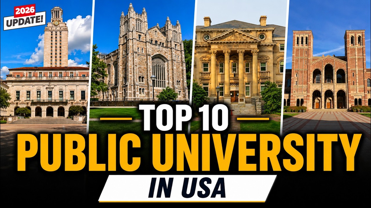 Top 10 Public Universities in USA 2026 | Acceptance Rates Revealed | Rankings Explained