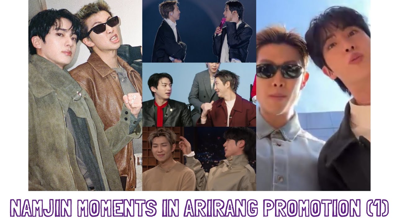 Namjin moments in arirang promotion ( part 1) ! BTS NAMJIN 