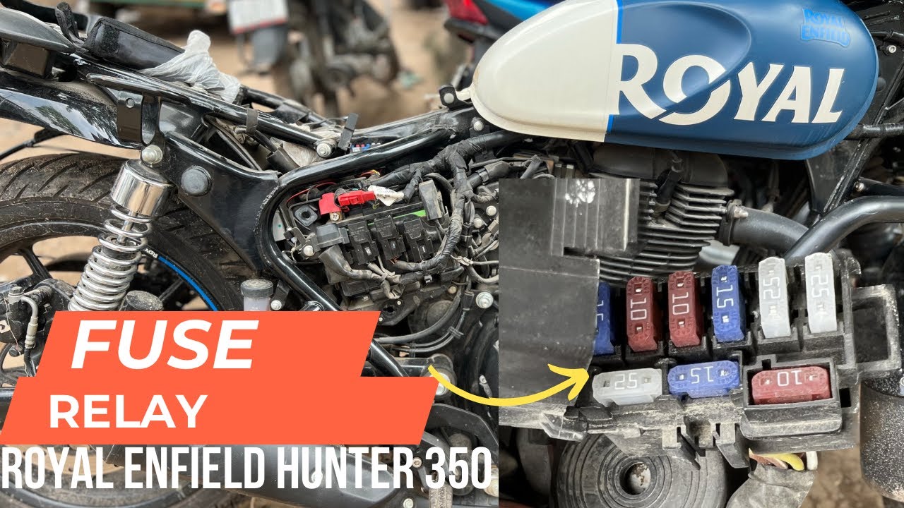 Royal Enfield Hunter 350 Fuse Box and Relay Details | Fuse Box | Relay | Royal Enfield Hunter 350