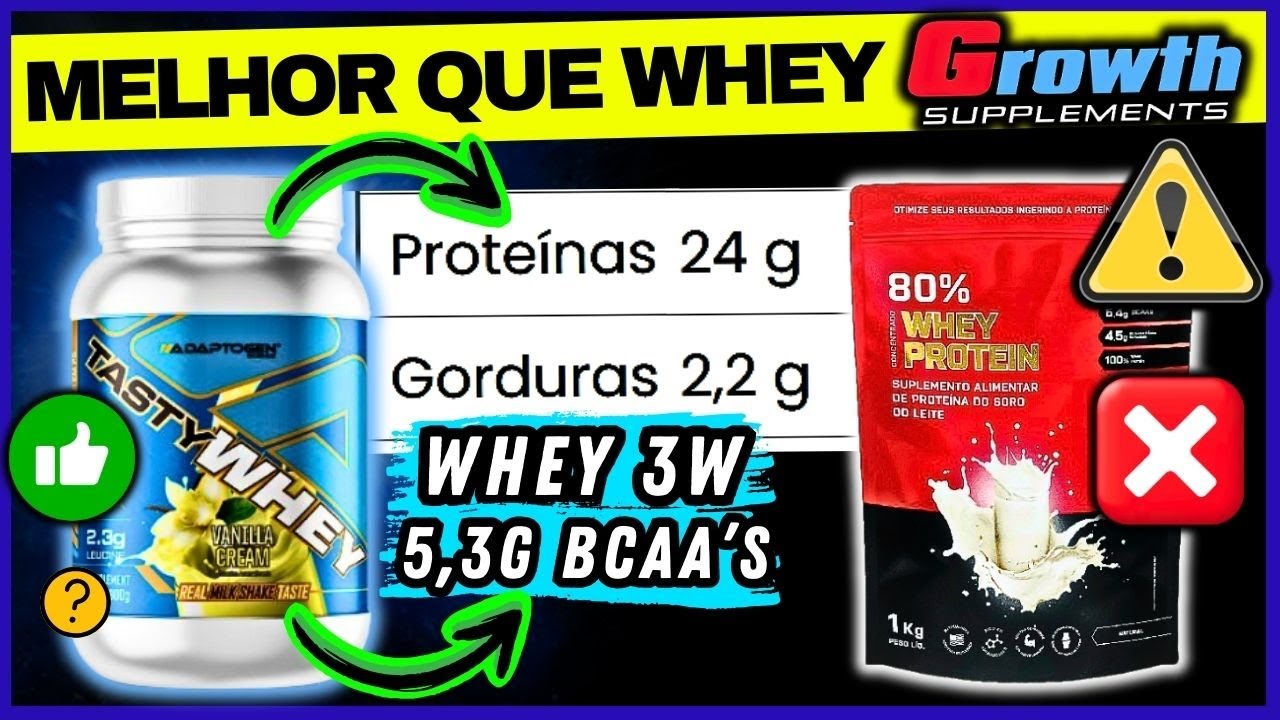 ⚠️N&Atilde;O COMPRE WHEY ANTES DE VER ISSO - WHEY PROTEIN DA GROWTH J&Aacute; ERA? WHEY PROTEIN 3W MELHOR E...