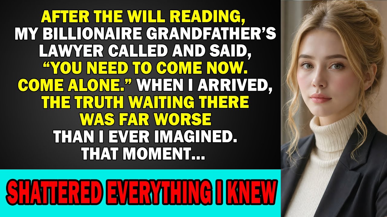 After the Will Reading, My Billionaire Grandfather&rsquo;s Lawyer Called Me, And the Truth Waiting There&hellip;