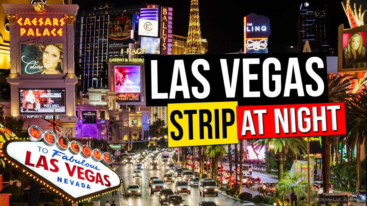 LAS VEGAS STRIP AT NIGHT, Nevada, USA.