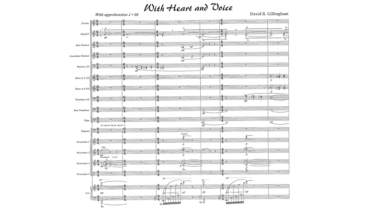 [Score] With Heart and Voice - David Gillingham (2000)