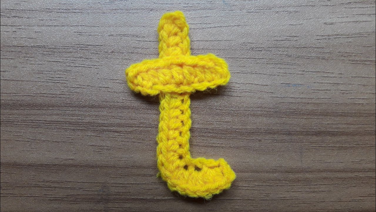 t | Crochet Letter t | How to Crochet Small Letter t | Crochet Alphabet Tutorial