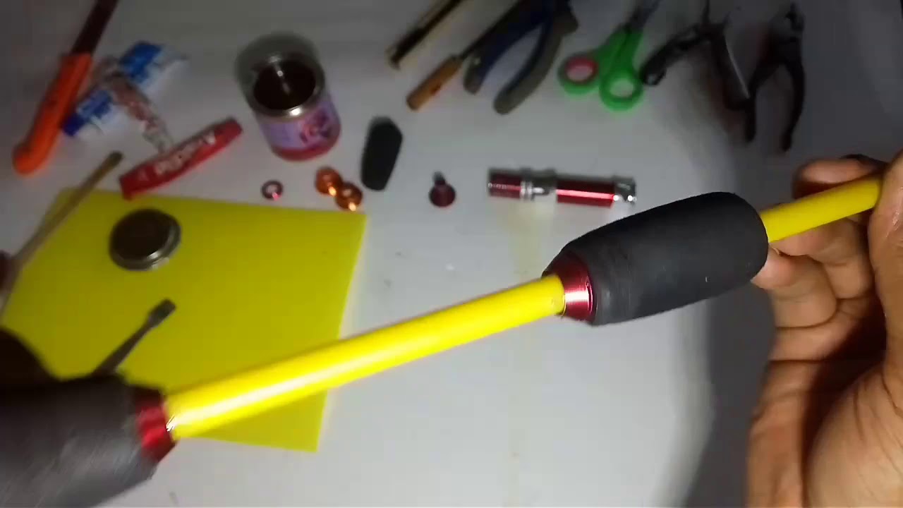 membuat joran pancing ultra light || murah meriah || make ultra light fishing rod from fiber