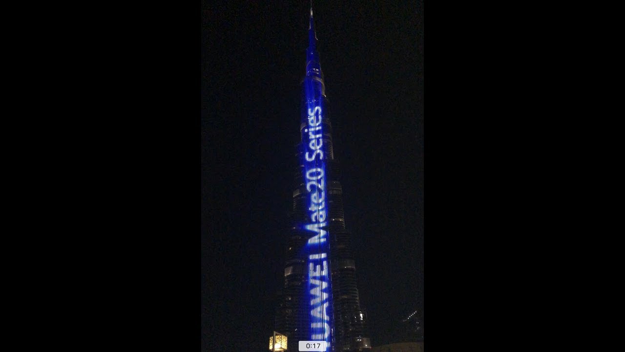 Huawei Mate 20 series light up Burjkhalifa