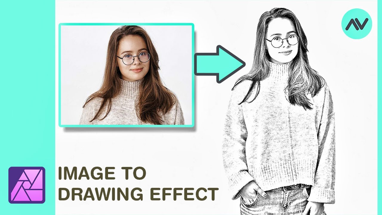 Turn any Photo into a Pencil drawing Effect in Affinity Photo | Affinity Photo Tutorial