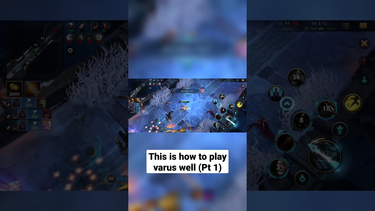 This is how to play varus well (Pt 1)  #lol #lolmobile #wildrift   #pro #player #gameplay  #shorts