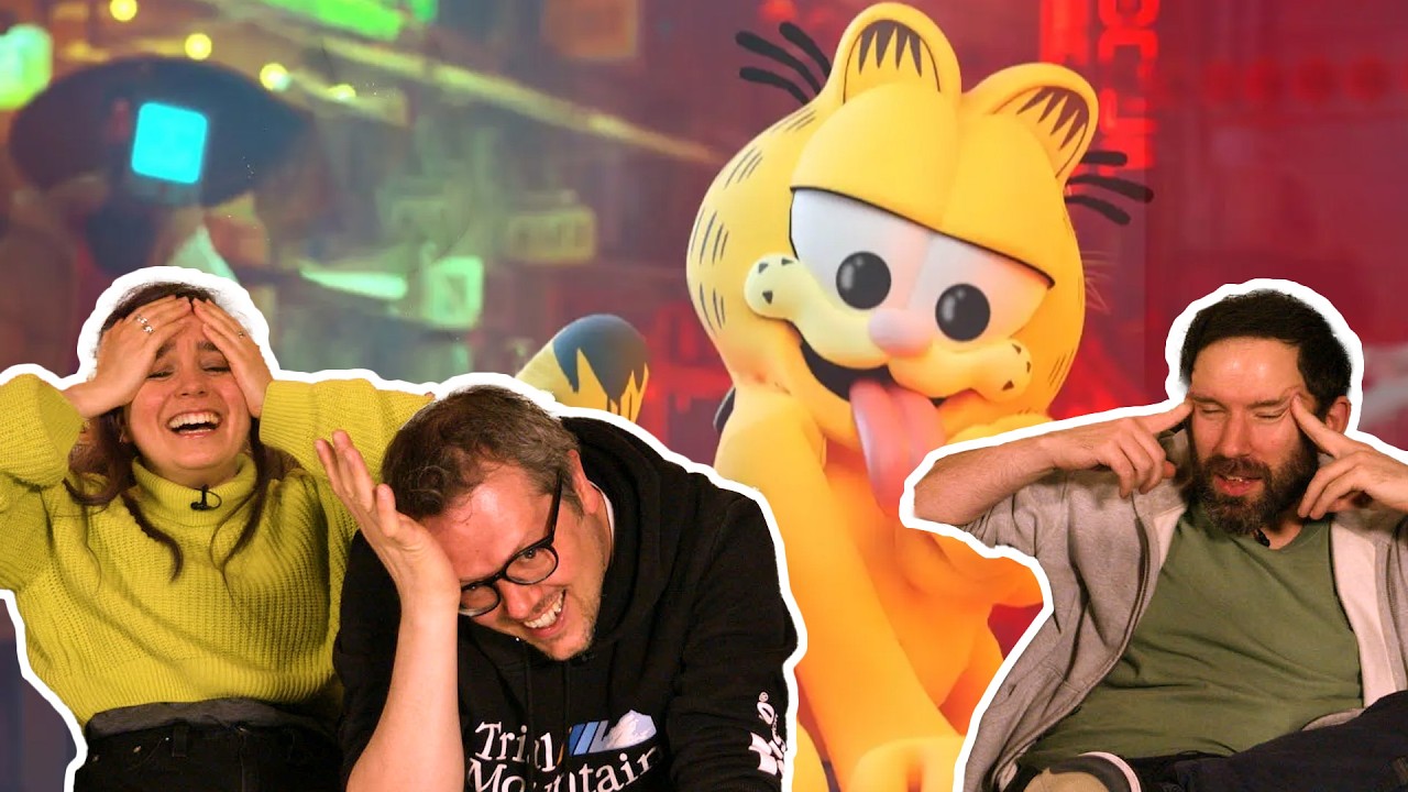 Stray But the Cat is Garfield | We React to Stray Ruined by Mods