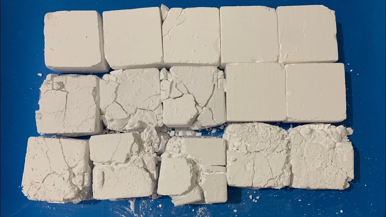 15 block gym chalk Crush :Satisfying ASMR