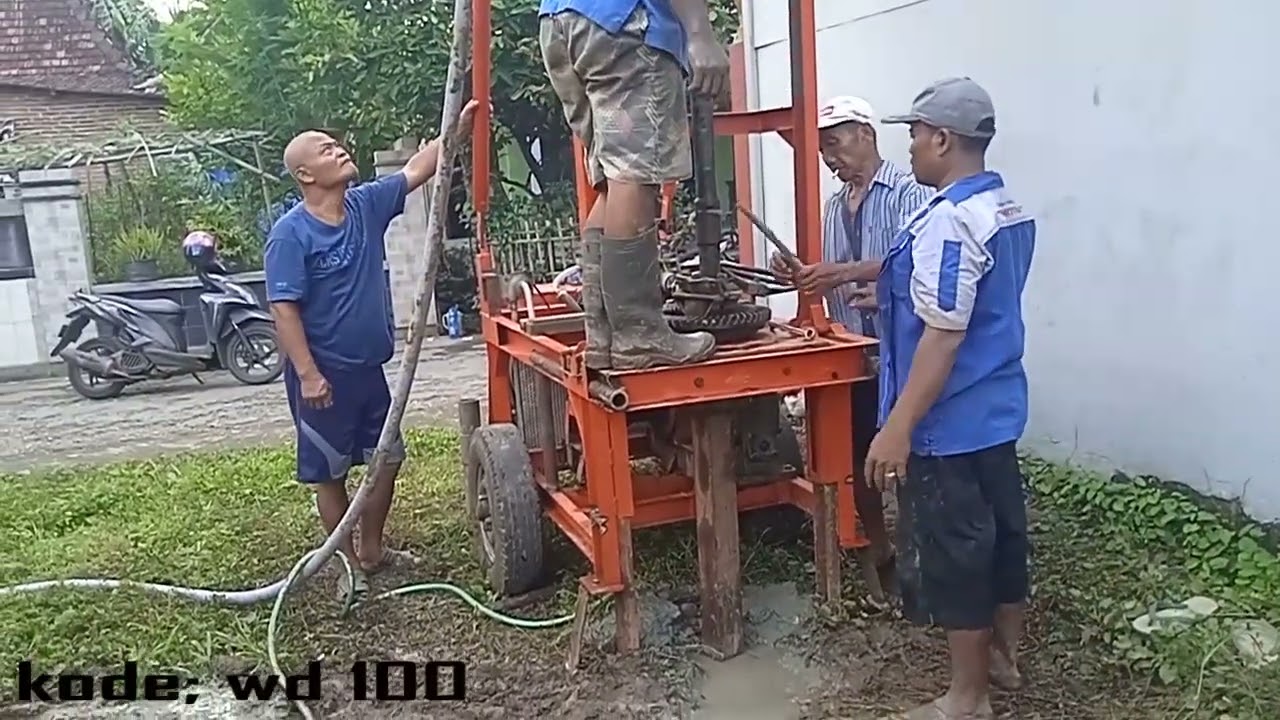 test mesin bor sumur rotary tablle