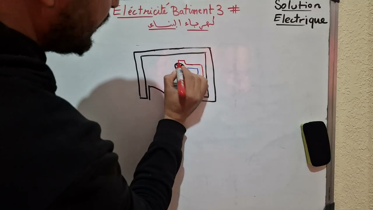 Electricité batiment (simple alumage) 3 شرح كهرباء البناء 