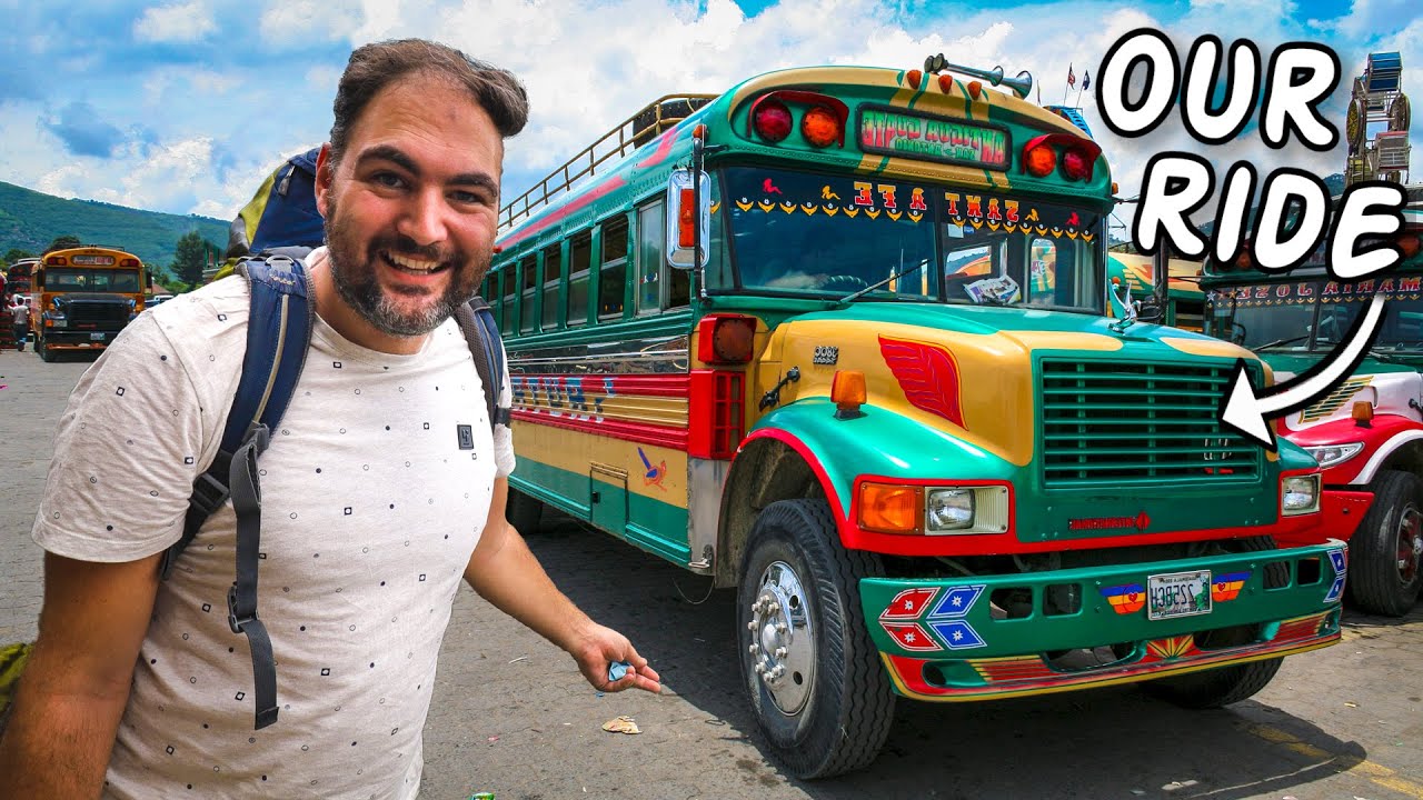 Unforgettable CHICKEN BUS RIDE across El Salvador!