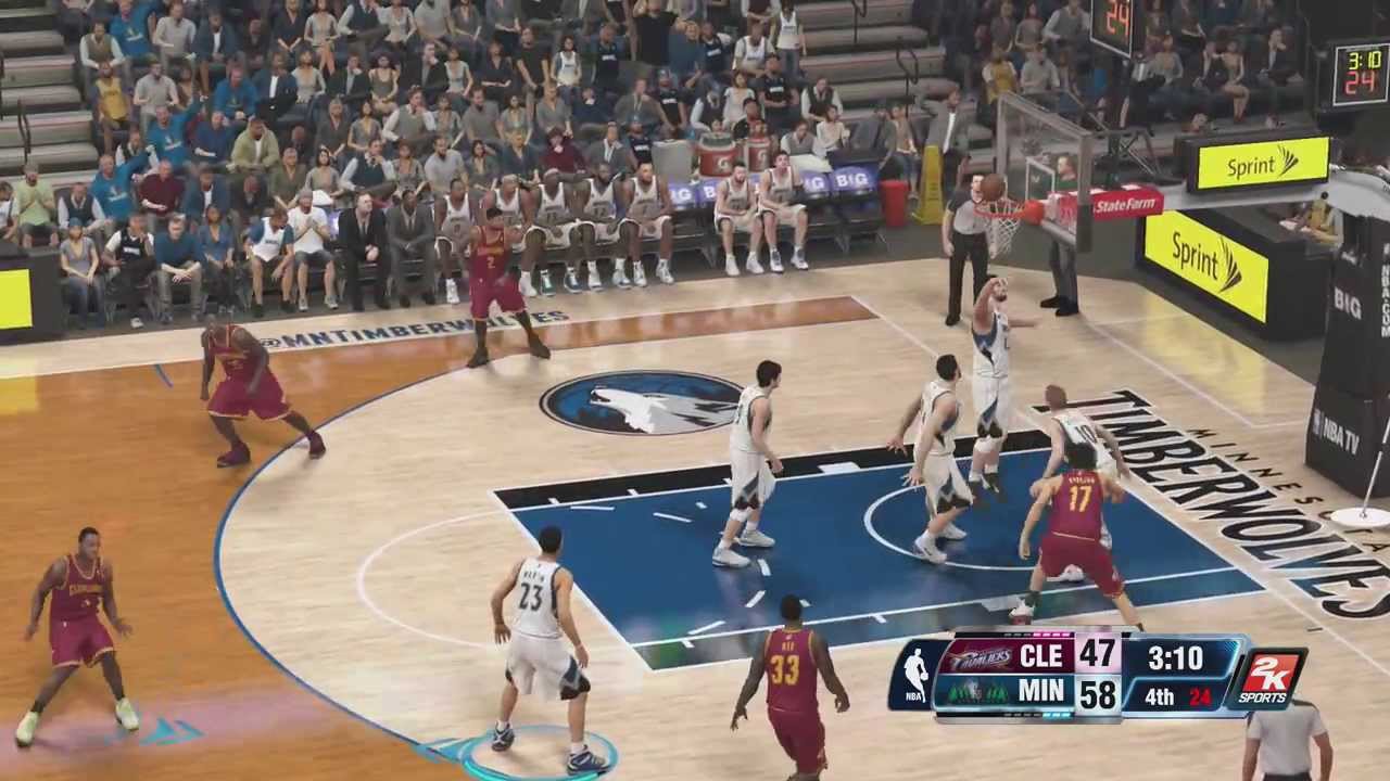 NBA 2K14: (PS4) Timberwolves vs Cavs Gameplay - 4th Quarter
