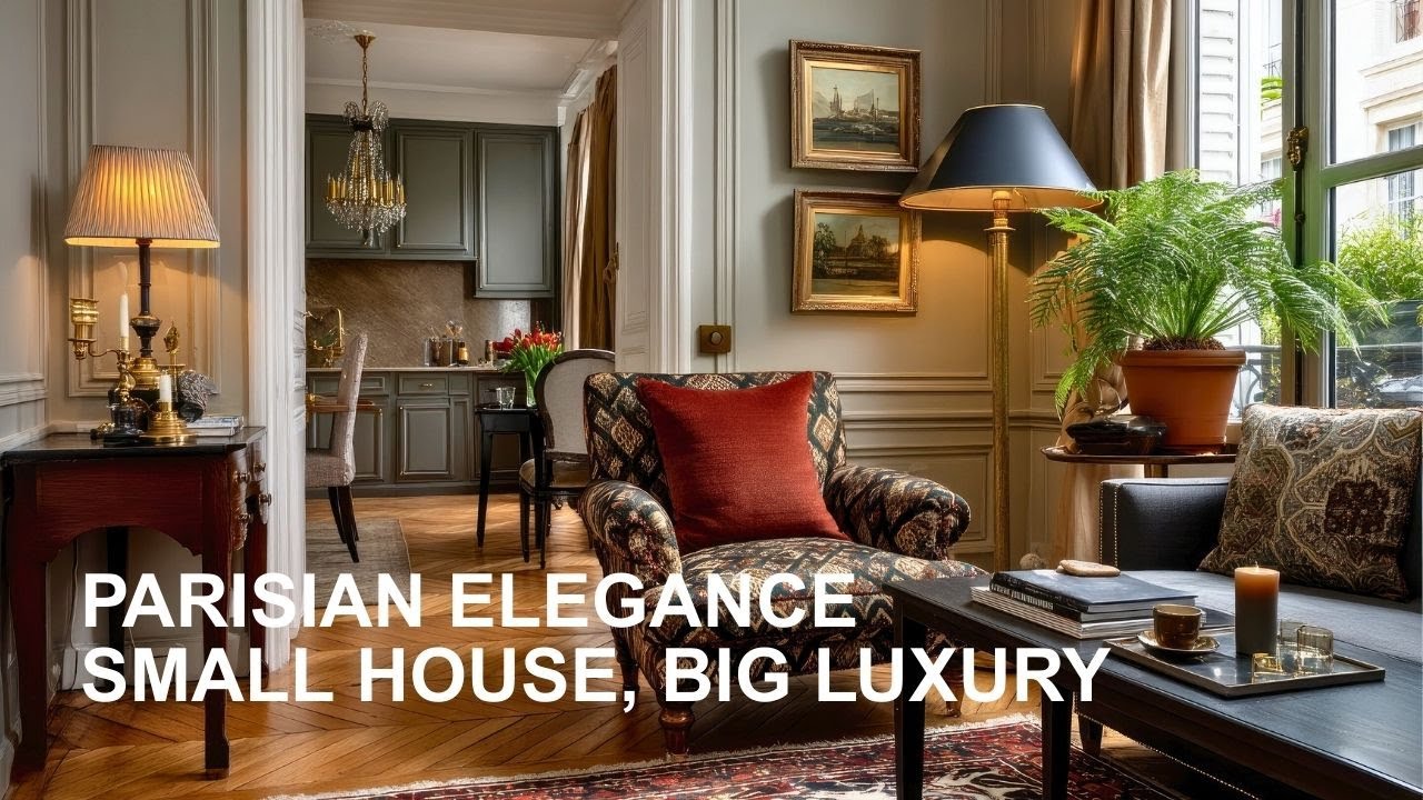 Parisian Elegance in a Small Home: Warmth and Style in a Compact Space