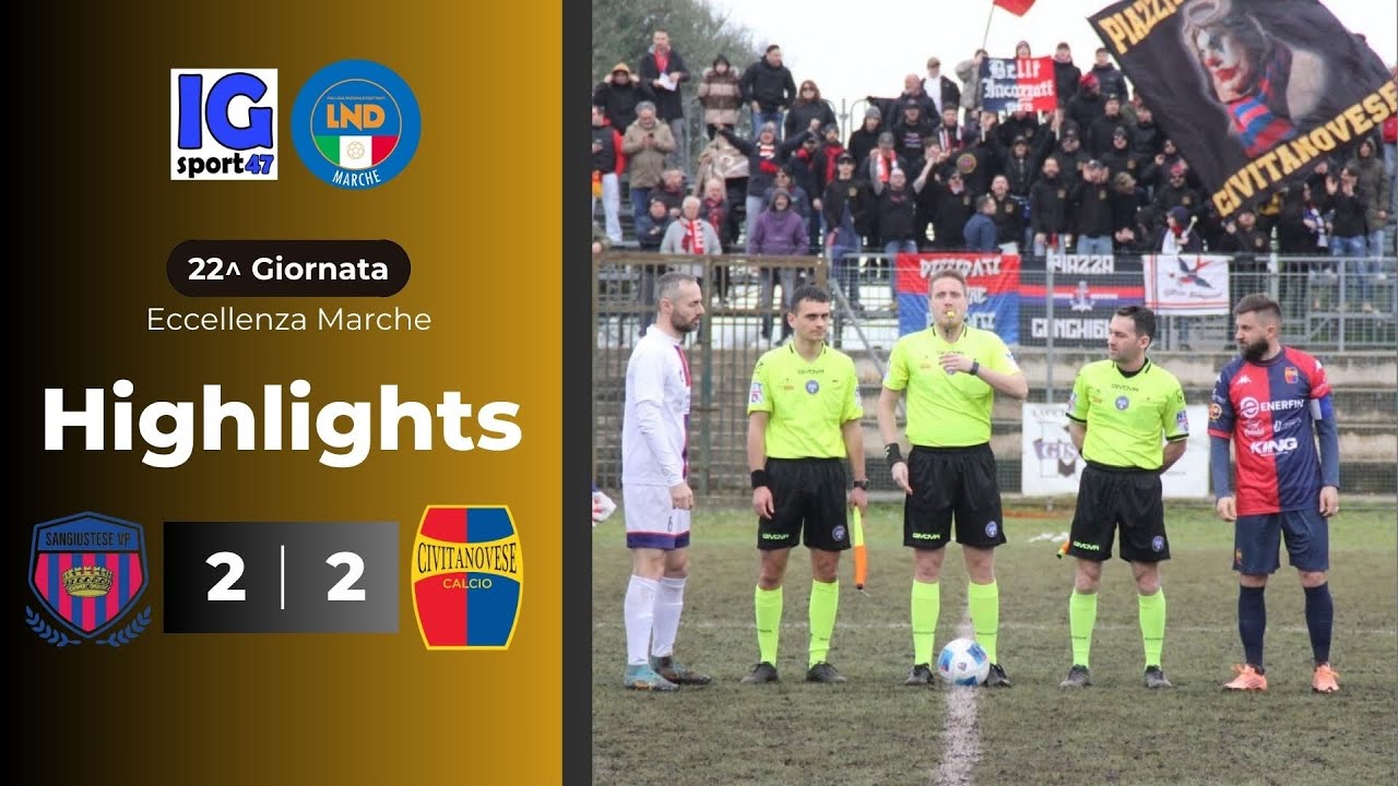 Sangiustese-Civitanovese 2-2 (Eccellenza Marche)