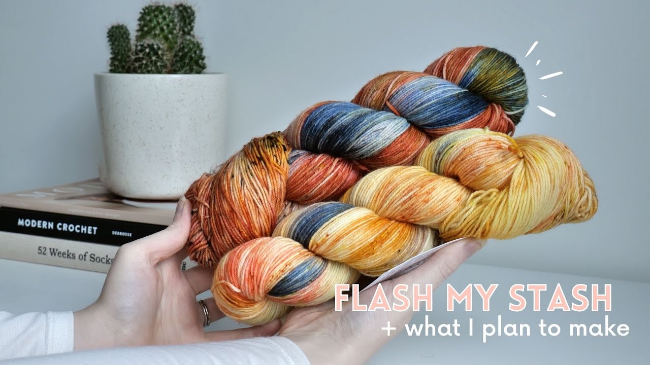 Flash my stash // Yarn I'll knit with this year + what I plan to make with it