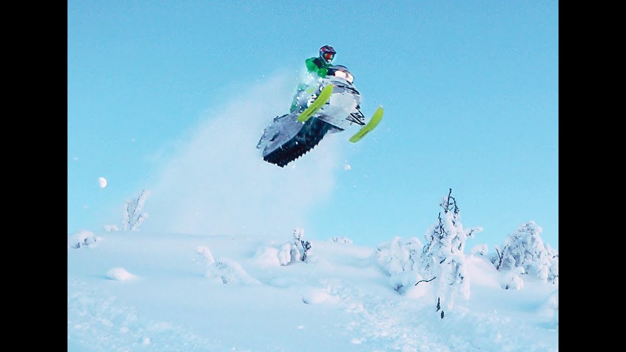 Learn To Fly - Vemdalen backcountry snowmobiling, Sweden - February 2014