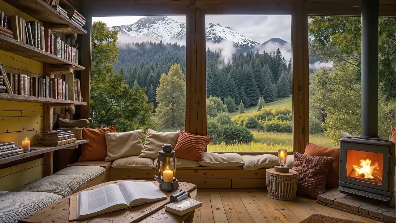 Peaceful Morning Jazz Cabin – Gentle Jazz for Calm Forest Mornings & Slow Start