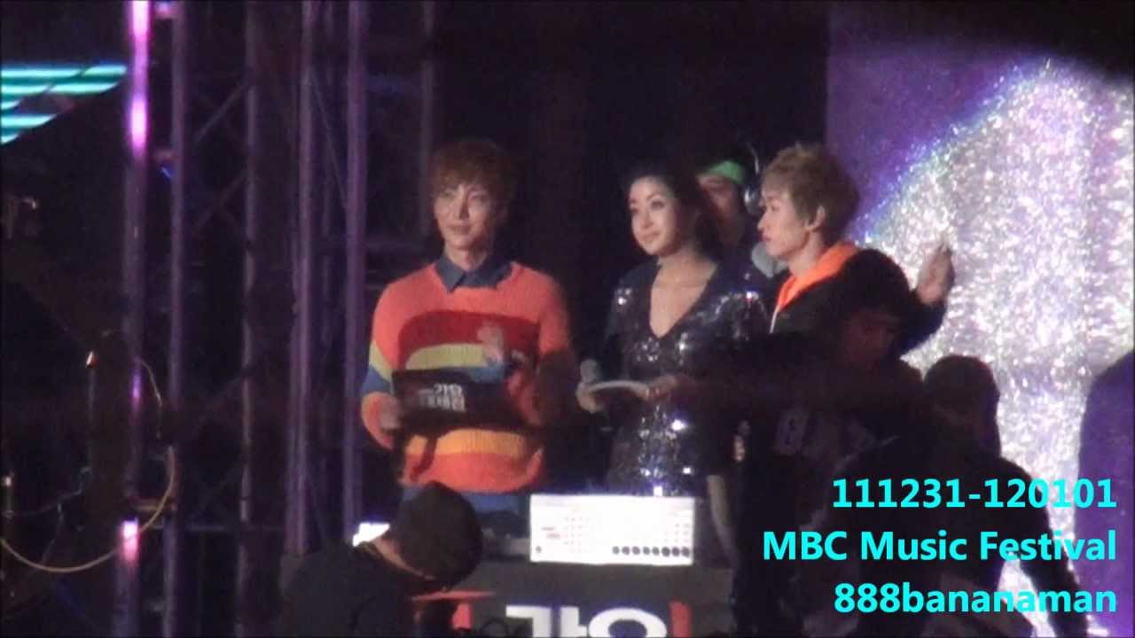 [fancam] 111231-120101 MBC Gayo Daejun DJ-MC Leeteuk & Eunhyuk & Shindong & Sora