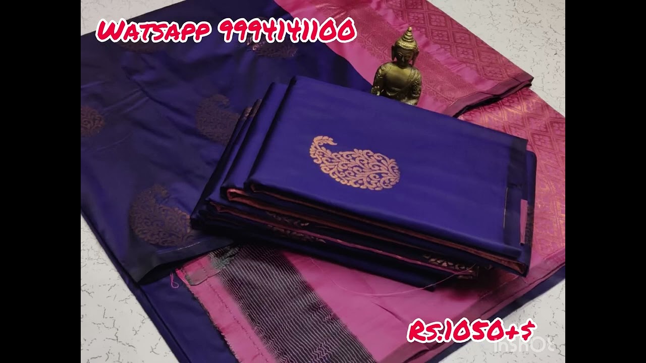 🍇 *SOFT SILK SAREES*🦚 _Fine quality Salem Elampilai soft silk Material_ 🦚
