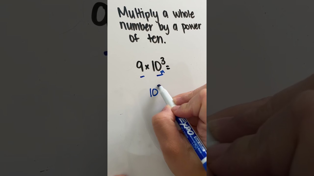 Multiply Whole Number by a Power of Ten #math