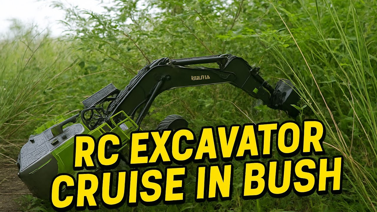 RC Outdoor Excavator Cruising in ASMR | RC Truck Lab