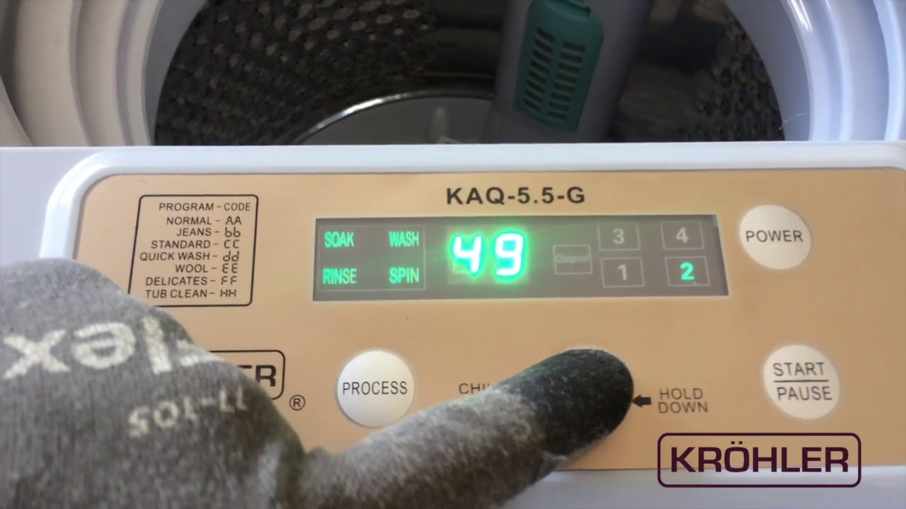 machine a laver krohler top load 5.5 kg comment ça marche