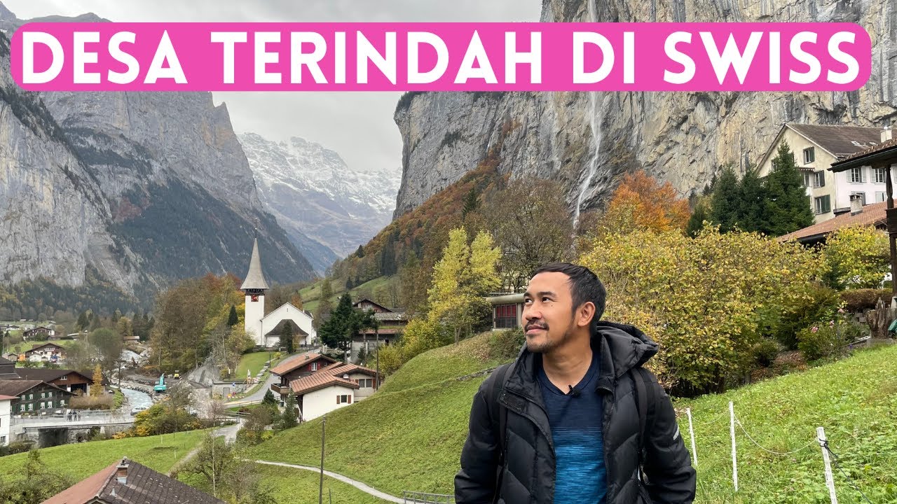 LAUTERBRUNNEN SWITZERLAND MUSIM GUGUR OKTOBER
