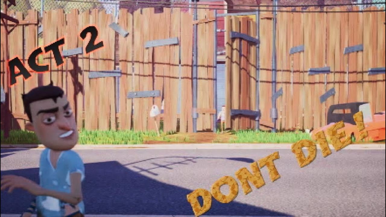 Hello Neighbor but if I DIE, the game RESTARTS!😆