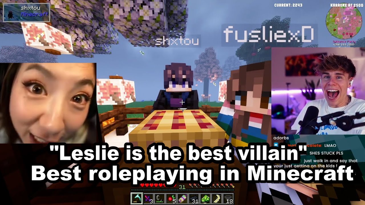Both POV | The Bakery War Arc | Shoto stole Blau from Leslie | Leslie Plankton RP in Minecraft