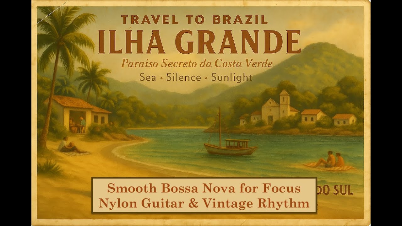Brazil Travel Posters | Vintage Bossa Nova Instrumentals w/ 1950s Smooth Jazz Guitar &ndash; Relaxing Ep4