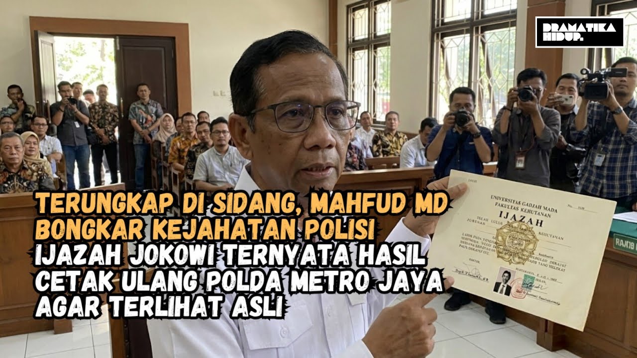 NYALI MAHFUD MD Bongkar Rahasia Ijazah Jokowi: 