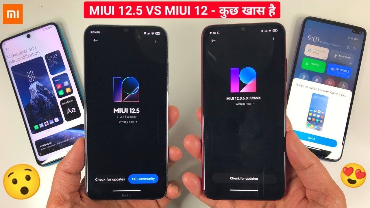 MIUI 12.5 vs MIUI 12 Comparison | MIUI 12.5 NEW FEATURES & CHANGES | MIUI 12.5 VS MIUI 12